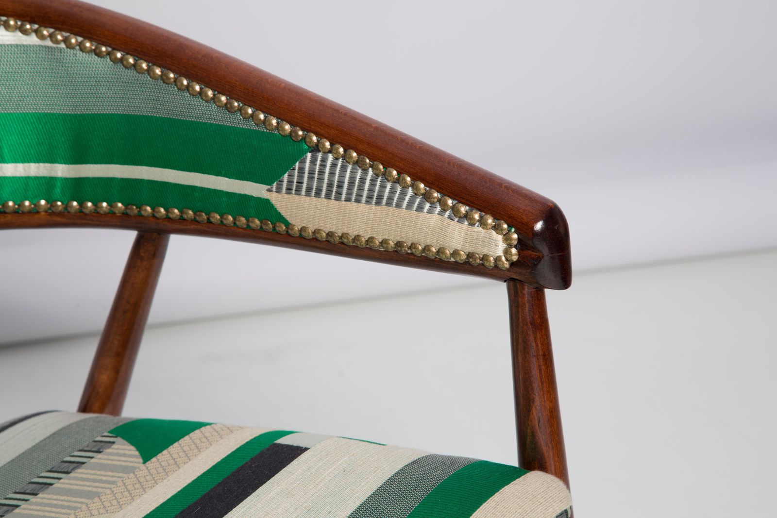Meubels Mid Century Radomsko B 3300 Fauteuil, Dedar Babelia Jacquard, Jaren 1960, Europa photo