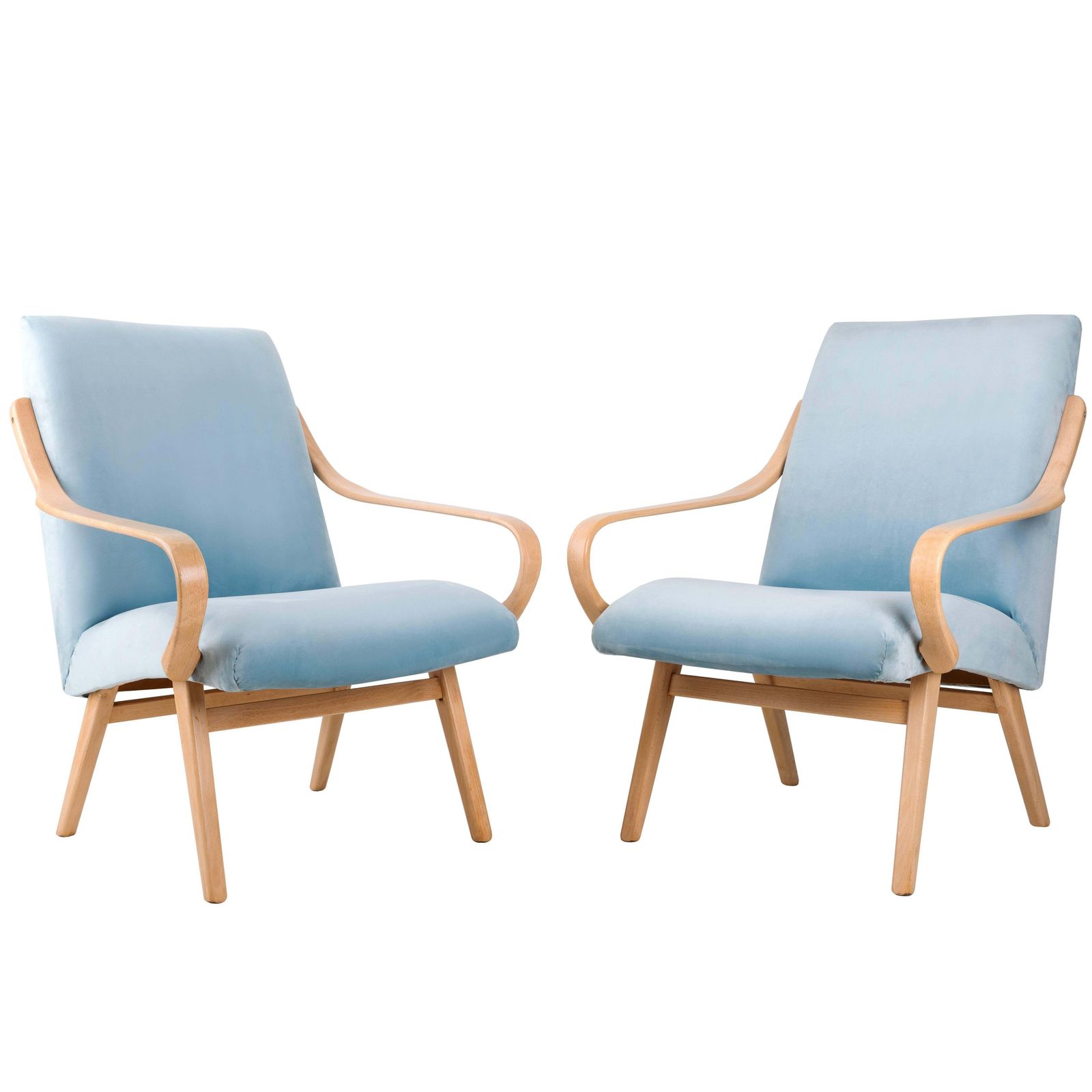 Armchairs Designed By Jaroslav šmidek For Ton, Czech Republic, 1960s