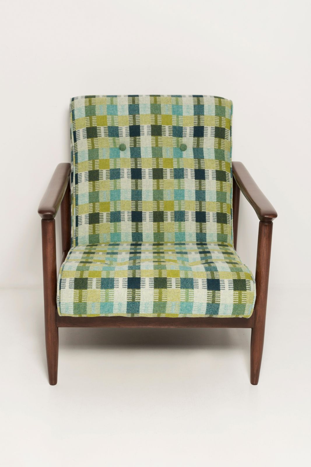photo for sale Mid Century Green Wool Armchair, Gfm 142, Edmund Homa, Europe, 1960s