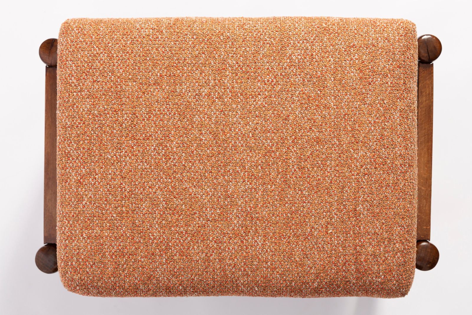 photo furniture Pair Of 20th Century Orange Melange Vintage Footstools, Edmund Homa, 1960s