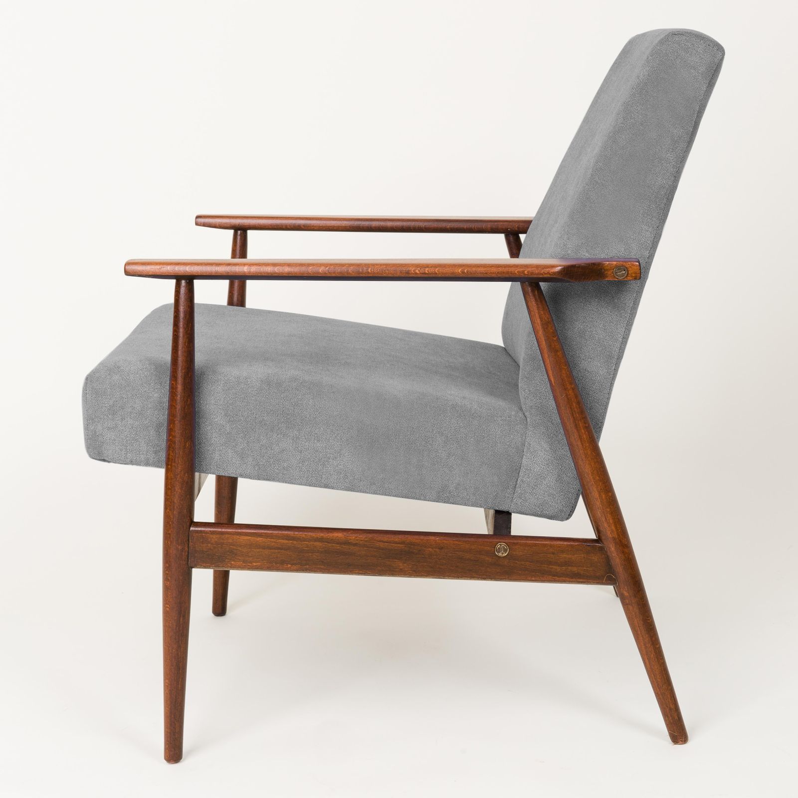 20th Century Pair Of Gray Dante Armchairs, H. Lis, 1960s photo for sale