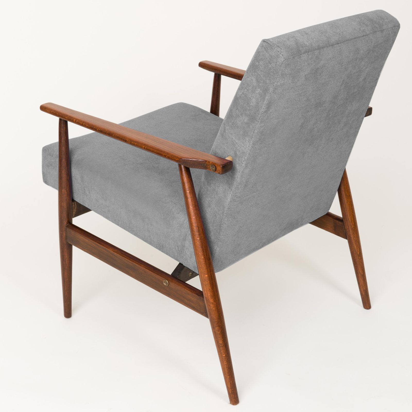 20th Century Pair Of Gray Dante Armchairs, H. Lis, 1960s photo vinterior