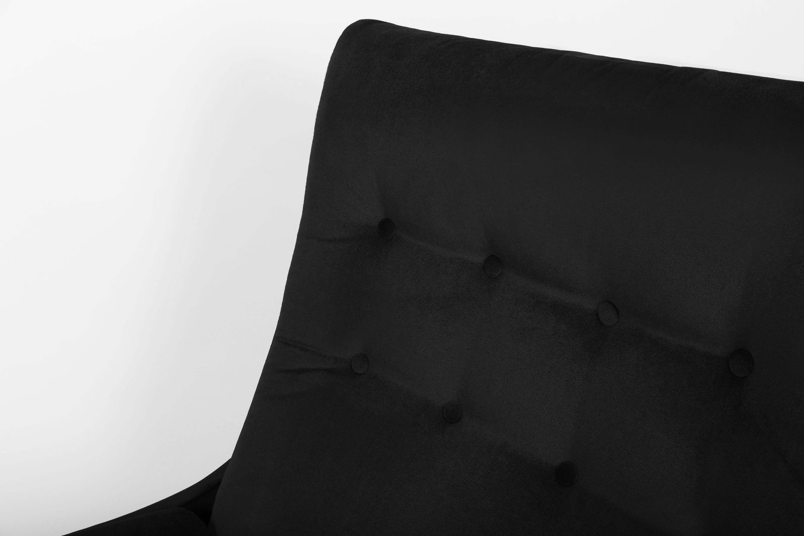 20th Century Vintage Black Velvet Giant Atlantis Armchair, 1960s photo Furniture
