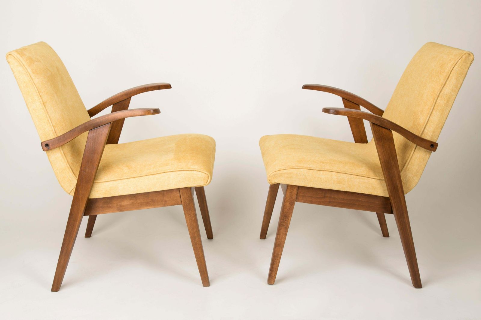 Set Of Two Vintage Yellow Chairs, 1960s photo furniture