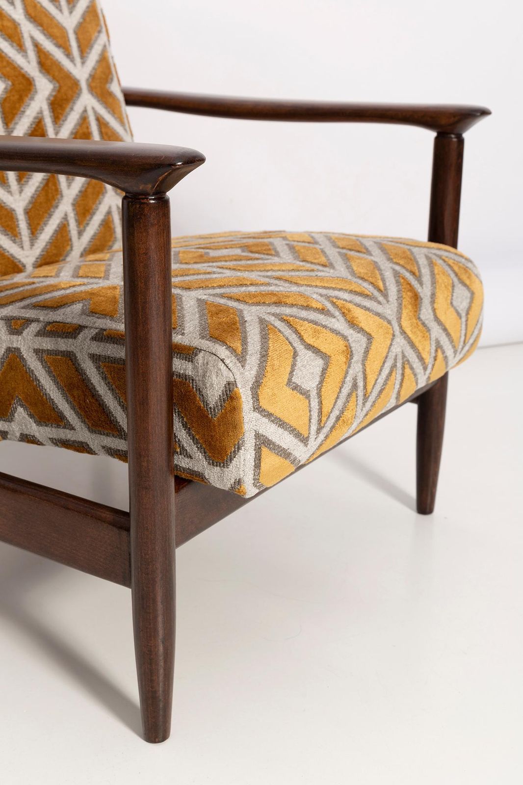 Set Of Mid Century Armchair And Stool, By Edmund Homa, Europe, 1960s photo for sale