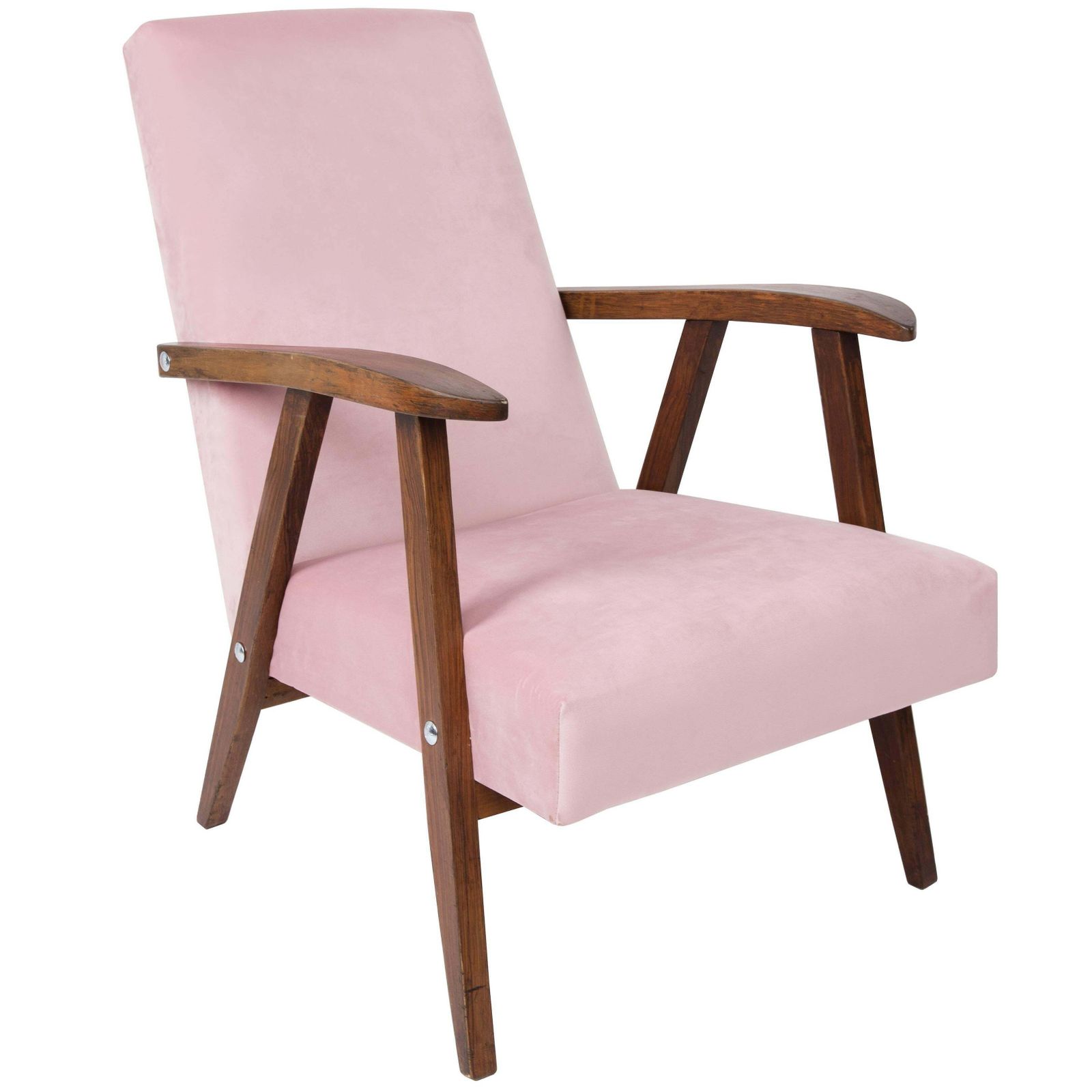 Set Of Two Vintage Baby Pink Var Armchairs, 1960s photo furniture