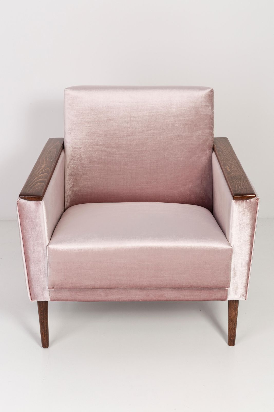 Pair Of Midcentury Light Pink Club Armchairs, 1960s, Ddr, Germany photo furniture