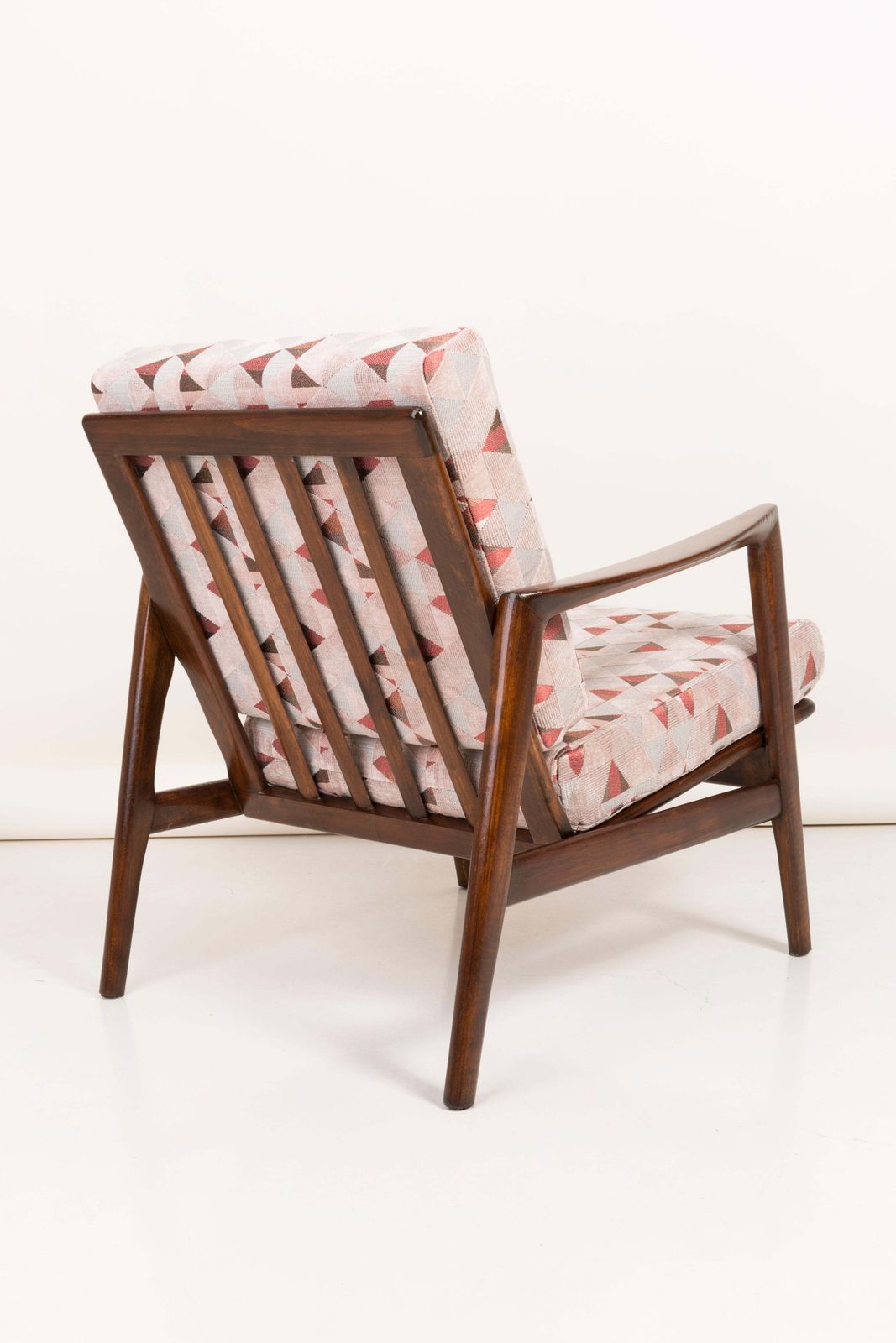 photo for sale Paar Geometrisch Bedrukte Fluwelen Fauteuils, Jaren 1960, Polen