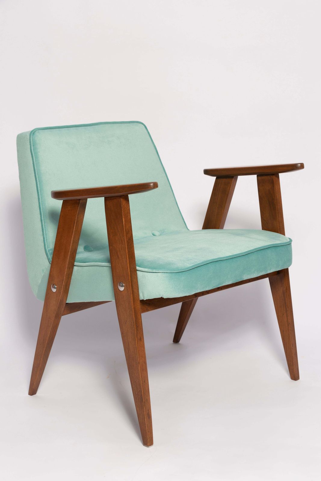 Pair Of Mid Century 366 Armchairs, Mint Velvet, Jozef Chierowski, Europe 1960 photo furniture