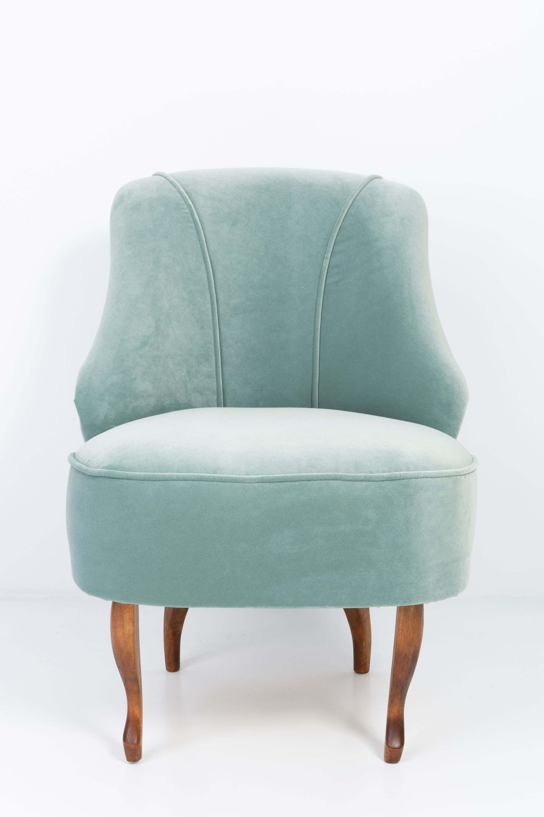 Furniture Set Of Two 20th Century Art Deco Mint Armchairs, Germany, 1950s photo
