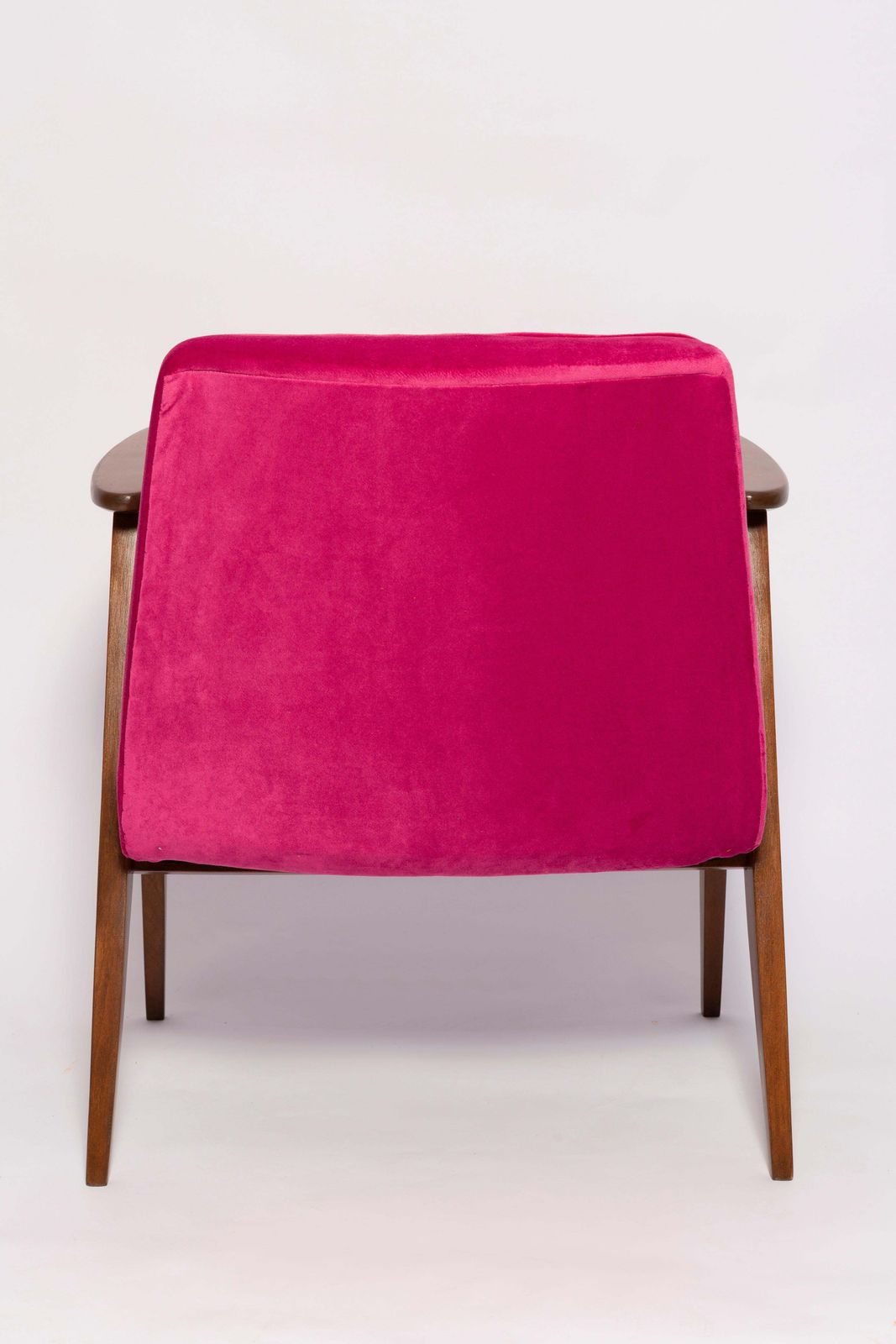 photo vintage Pair Of Mid Century 366 Armchairs, Pink And Blue, By Chierowski Europe, 1960s