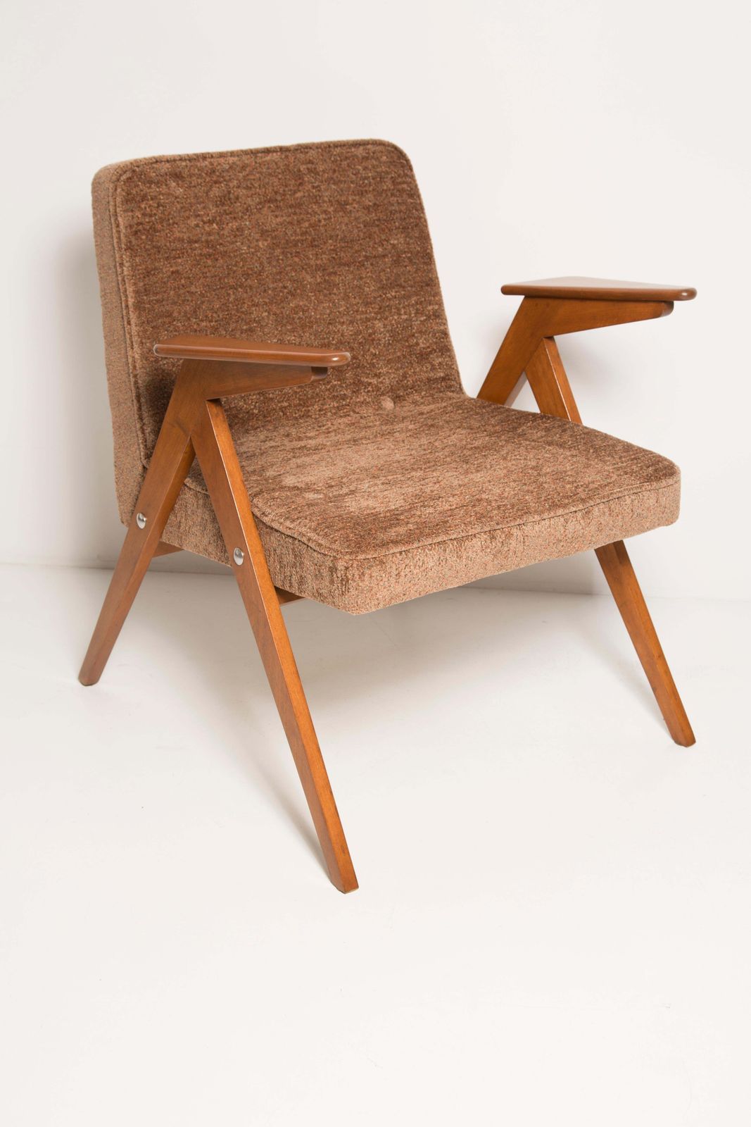 Furniture Set Of Two Midcentury Bunny Armchairs By Jozef Chierowski, Poland, 1960s photo