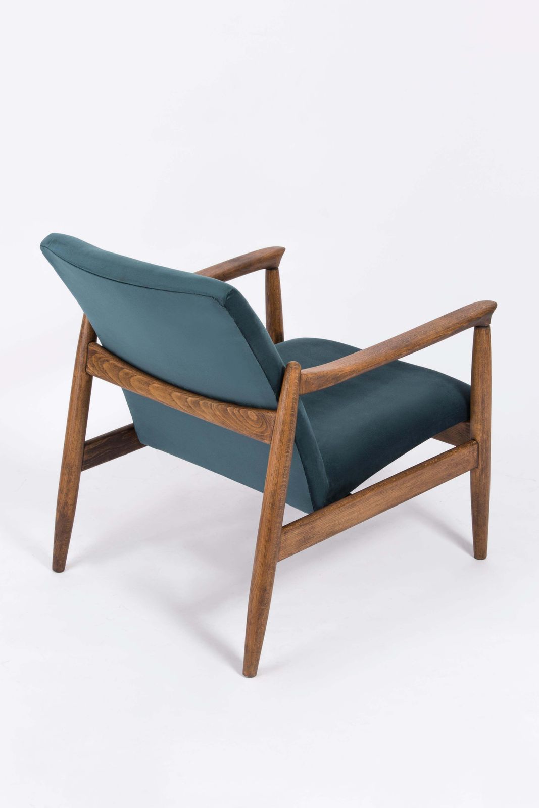 Pair Of Petrol Blue Armchairs, Edmund Homa, 1960s photo 2721.0
