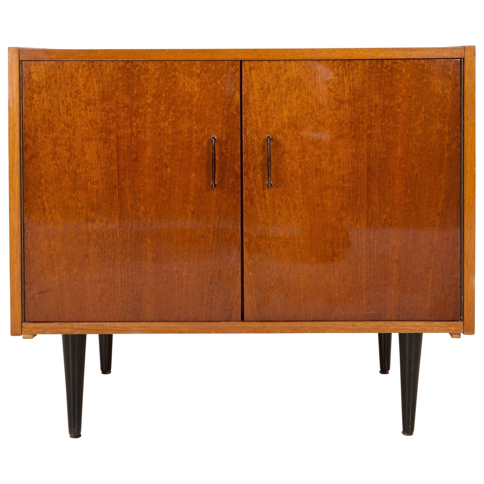 Mid Century Modern Vintage Tv Table Or Sideboard, Wood, Poland, 1960