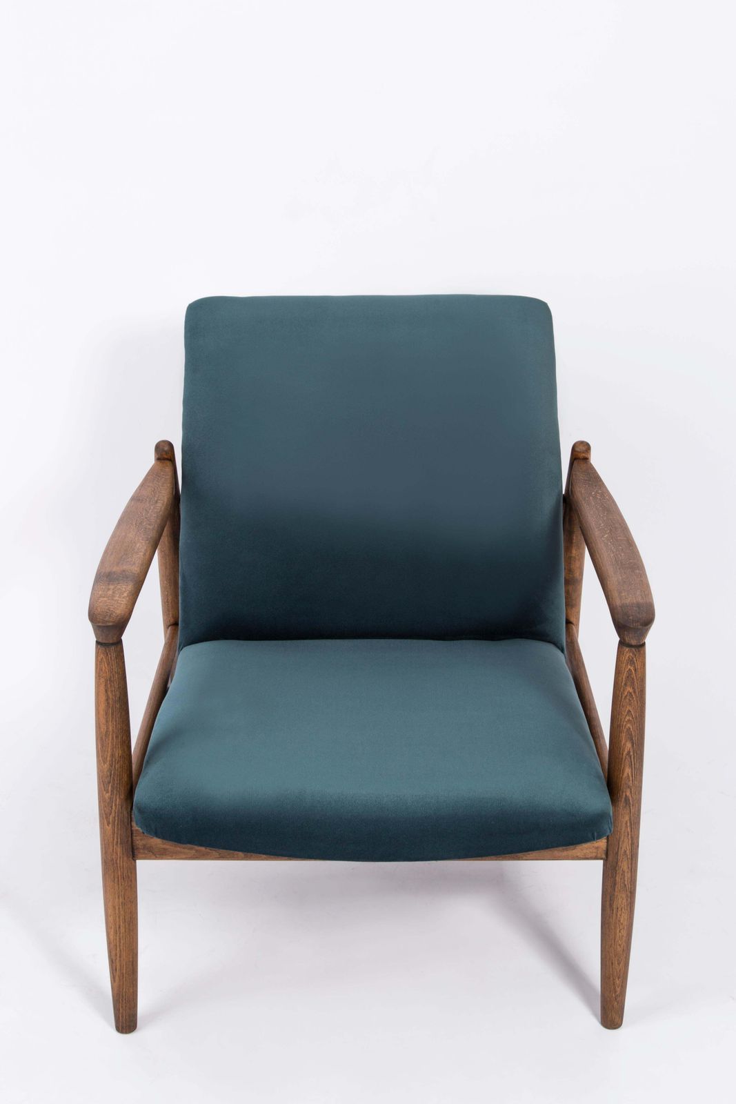 photo furniture Pair Of Petrol Blue Armchairs, Edmund Homa, 1960s