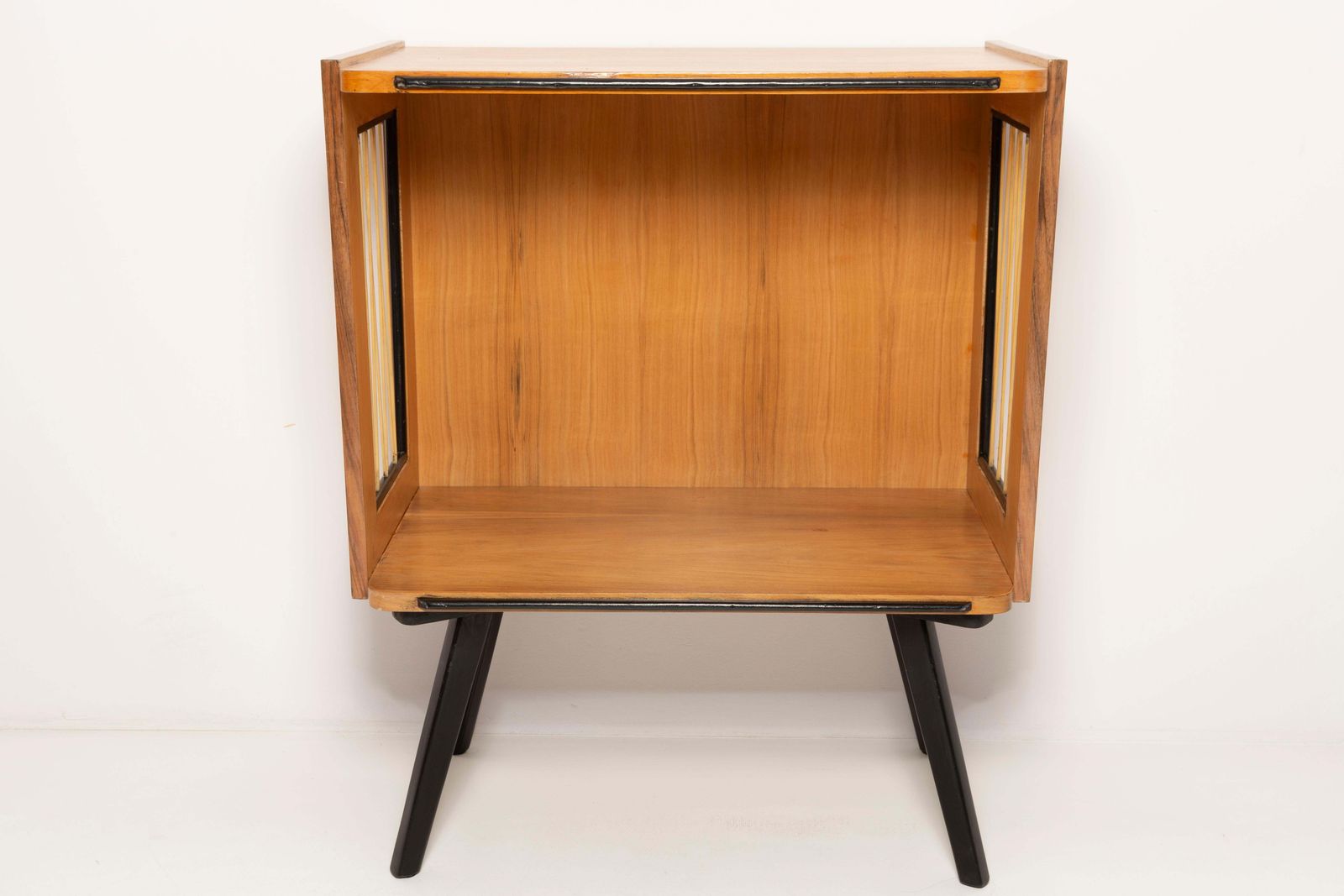 Mid Century Modern Vintage Tv Side Table, Beechwood, Poland, 1960s photo furniture