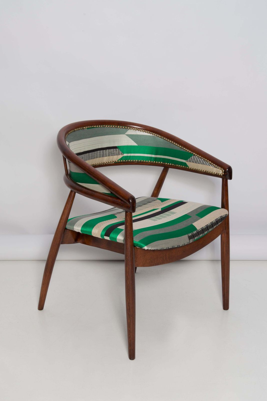 Paar Mid Century Radomsko B 3300 Fauteuils, Babelia Jacquard, Jaren 1960, Europa photo for sale