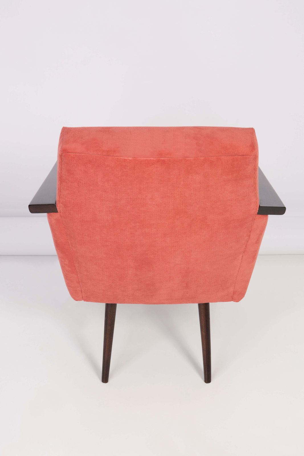 photo for sale Paar Mid Century Fauteuils Met Roze Corduroy Bekleding, Jaren 1960