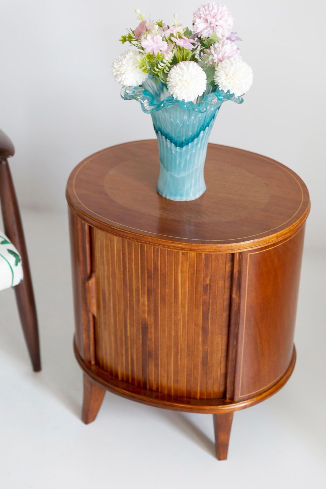 Furniture Midcentury Vintage Night Table, Beechwood, Europe, 1960s photo
