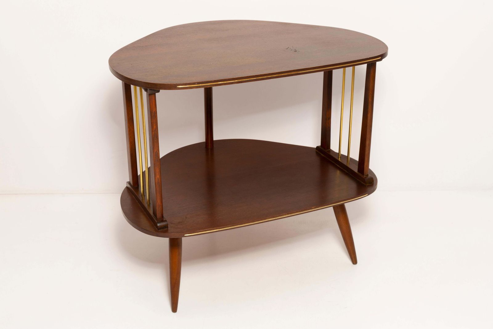Mid Century Modern Vintage Tv Side Table, Beechwood, Poland, 1960s photo 765.0