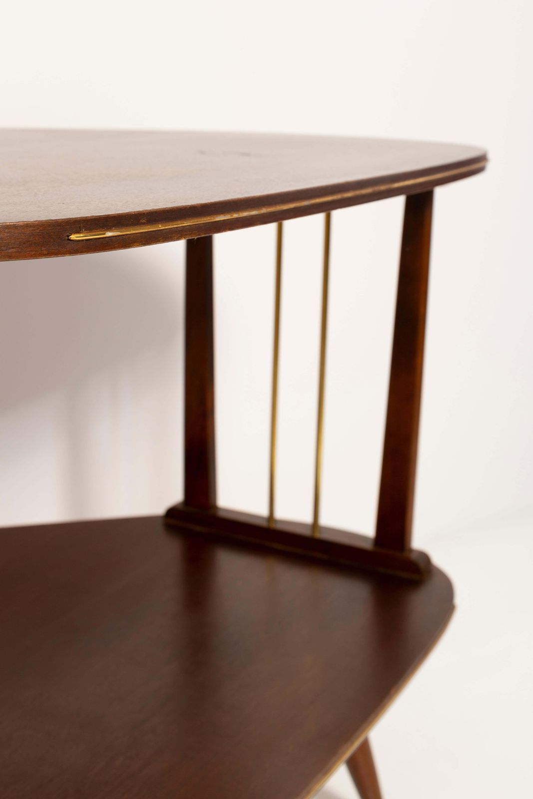 photo furniture Mid Century Modern Vintage Tv Side Table, Beechwood, Poland, 1960s