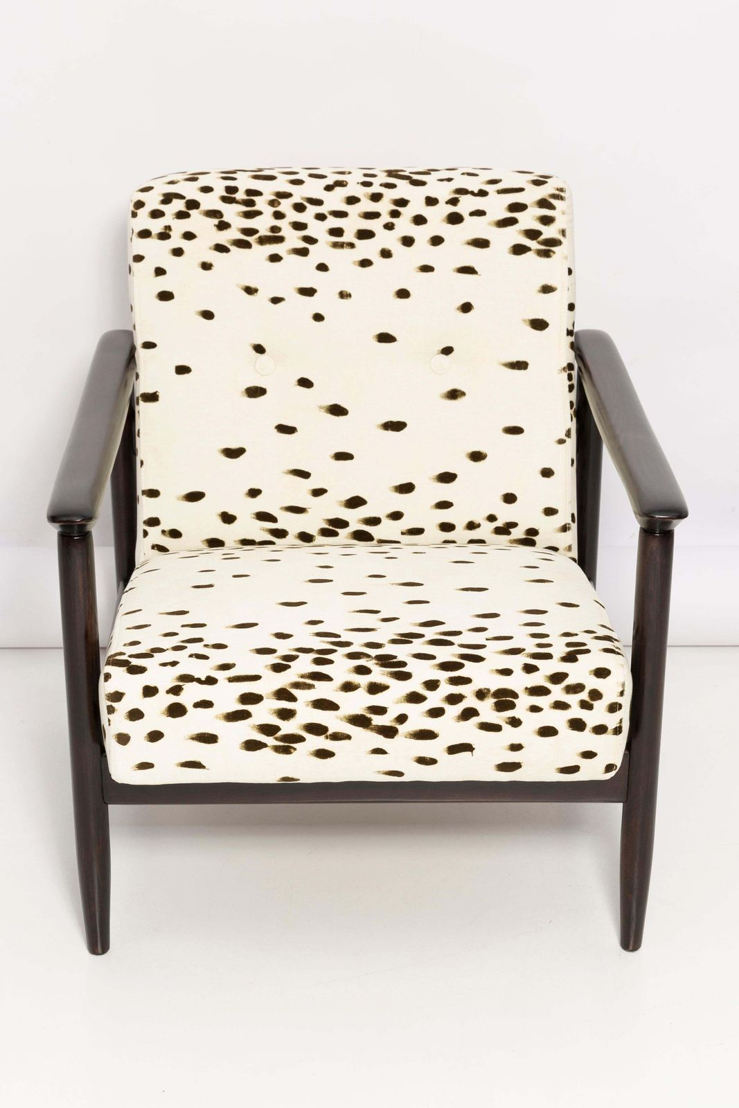 3403.0 Set Of Two Mid Century Dalmatian Velvet Armchairs, By Edmund Homa, Europe, 1960s photo