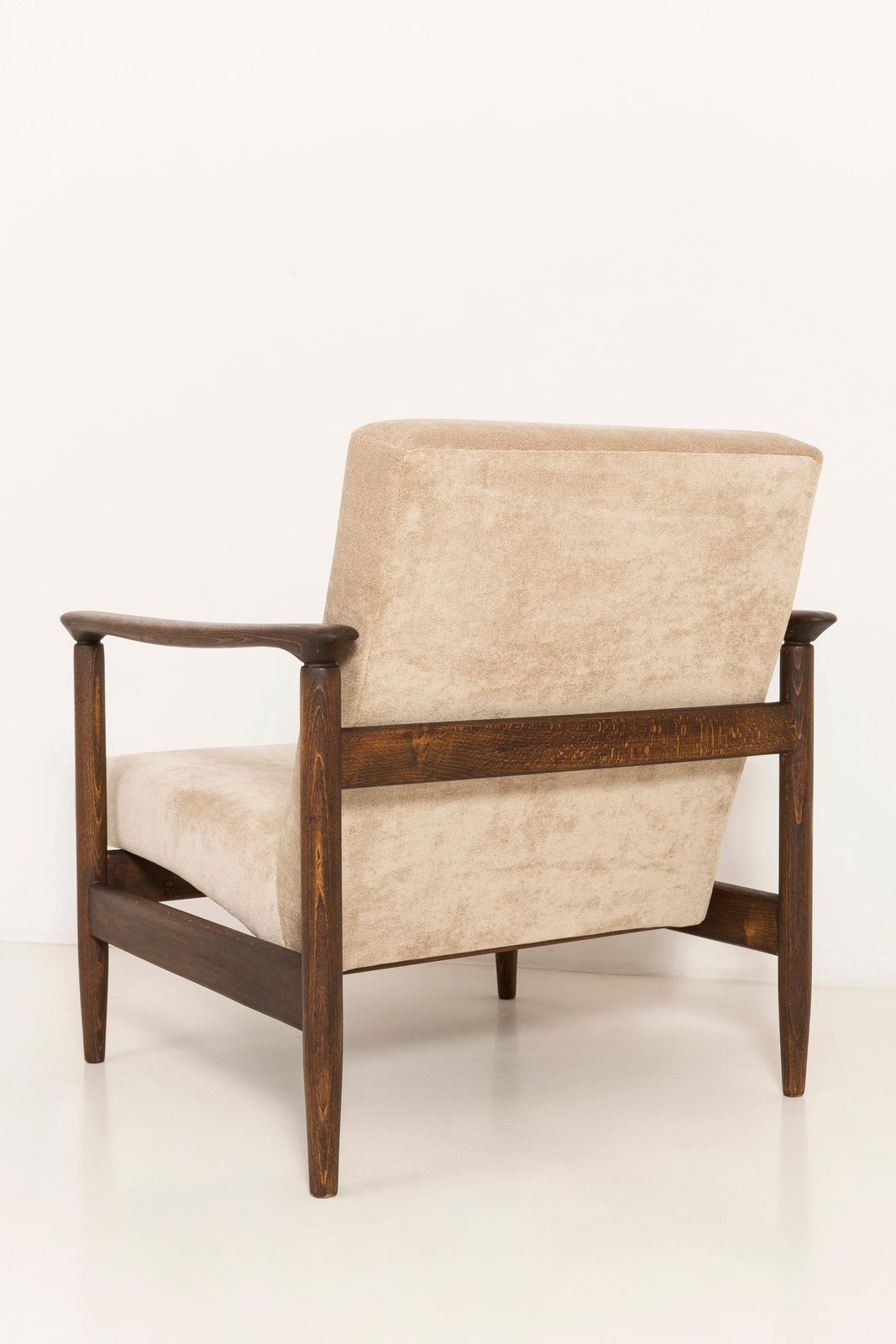 Furniture Set Of Four Mid Century Modern Beige Armchairs, Edmund Homa, 1960s, Poland photo