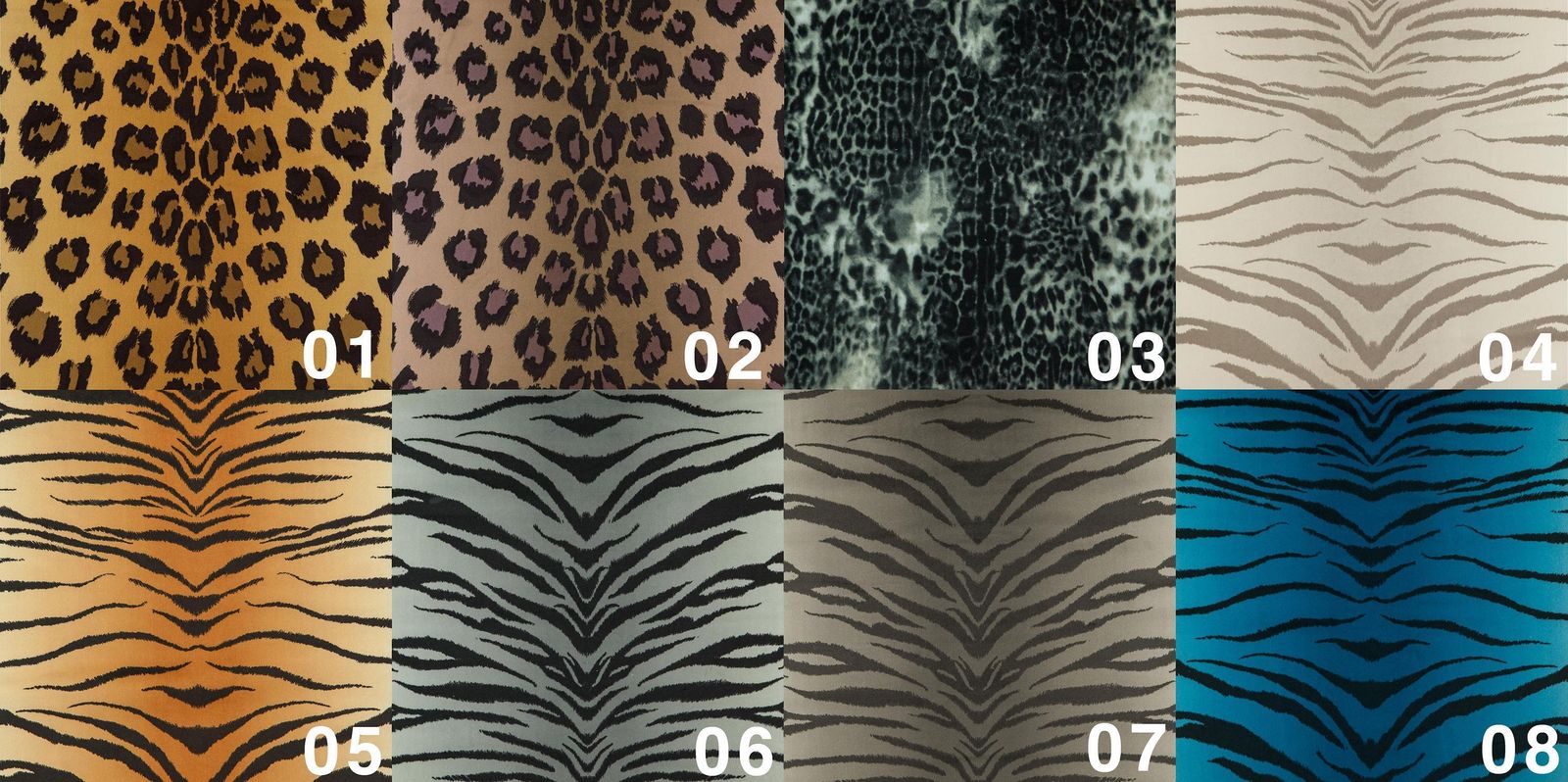 photo vinterior Set Of Four Midcentury Leopard Print Velvet Dante Armchairs, H. Lis, 1960s