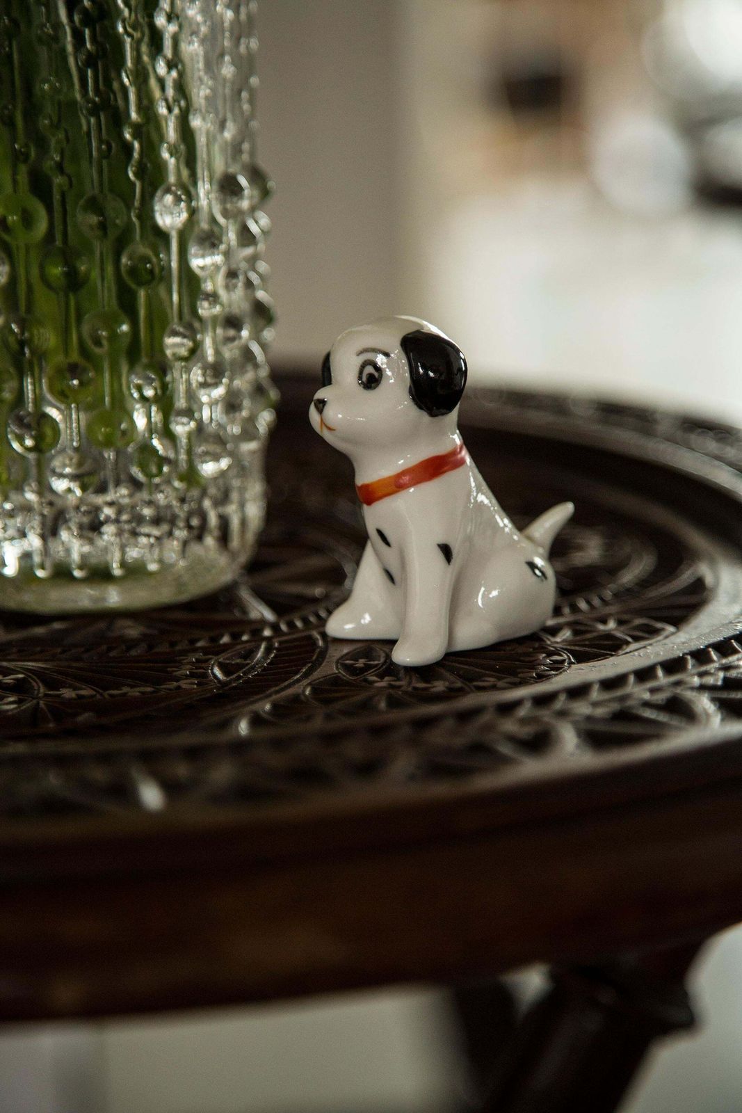 Midcentury Mini White Dalmatian Dog Sculpture, Italy, 1960s photo 60.0
