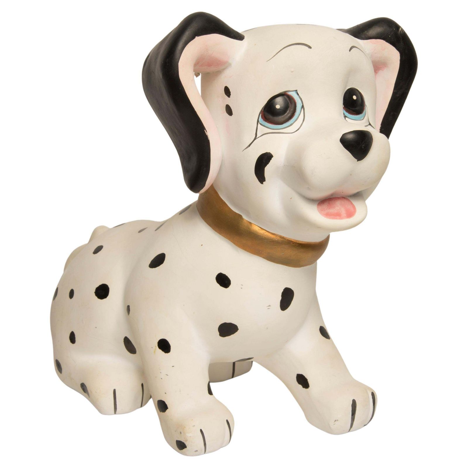 Midcentury White Big Dalmatian Dog Sculpture, Italy, 2000s