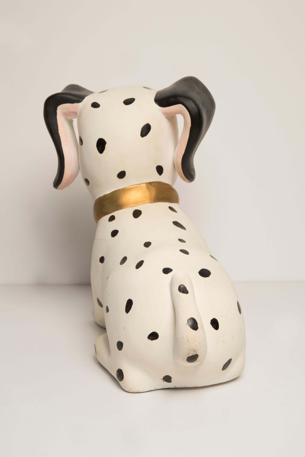 photo furniture Midcentury White Big Dalmatian Dog Sculpture, Italy, 2000s