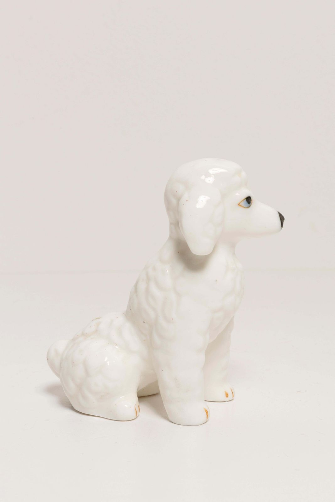 20th Century Mini White Poodle Dog Sculpture, Italy, 1960s photo Art