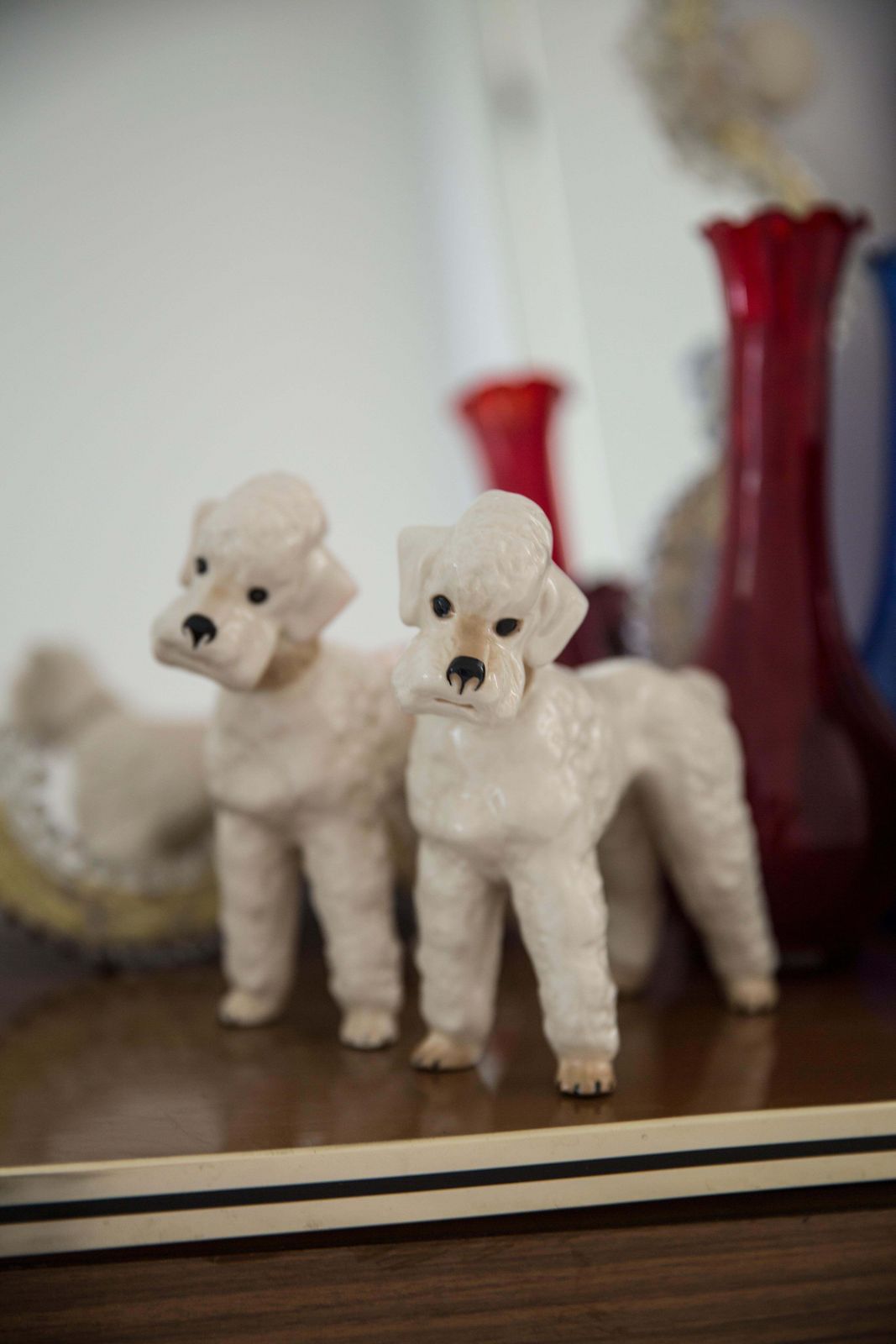 Mid Century White Poodle Dog Sculpture, Italy, 1960s photo furniture