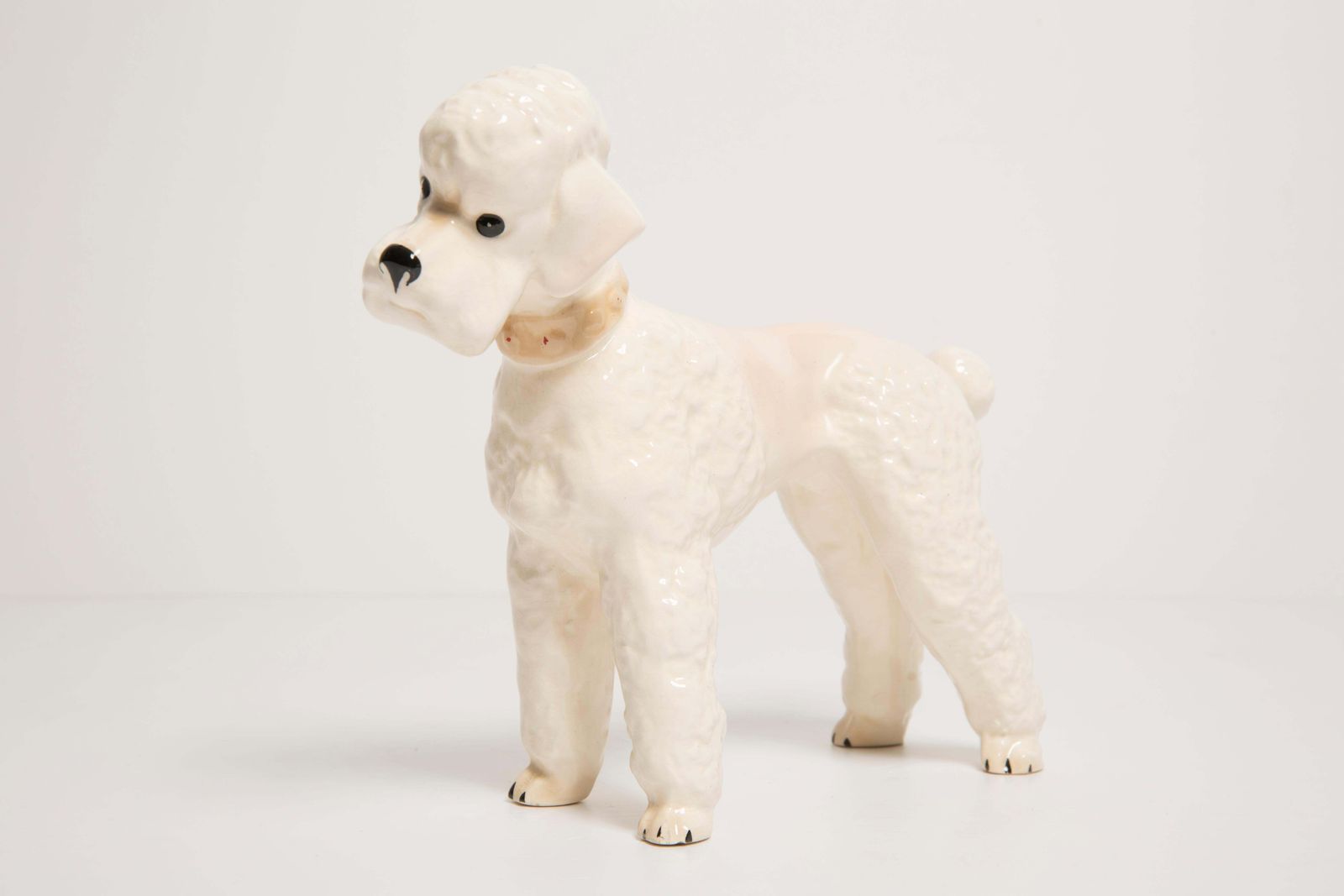 Mid Century White Poodle Dog Sculpture, Italy, 1960s photo buy
