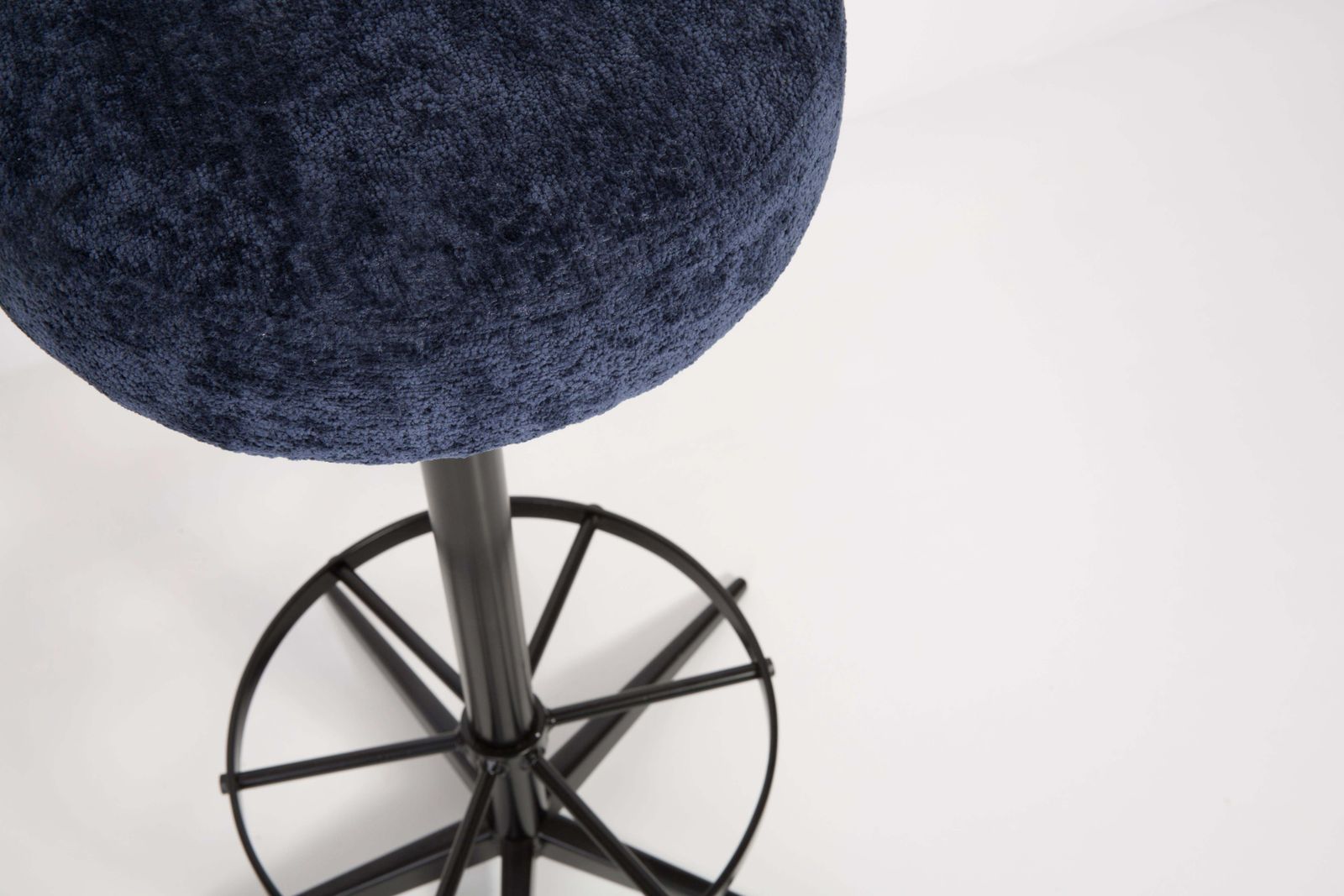 Mid Century Modern Navy Blue Bar Stool, 1960s photo Furniture