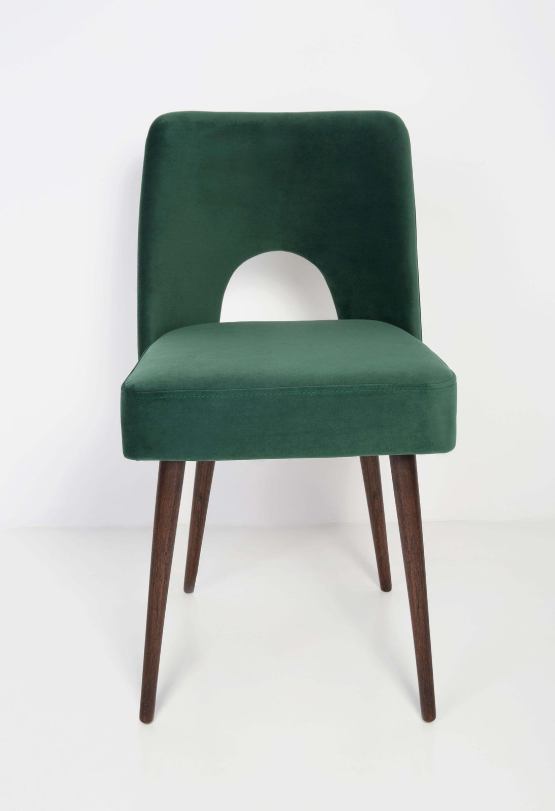 Dark Green Velvet 'Shell' Chair, 1960s photo Furniture
