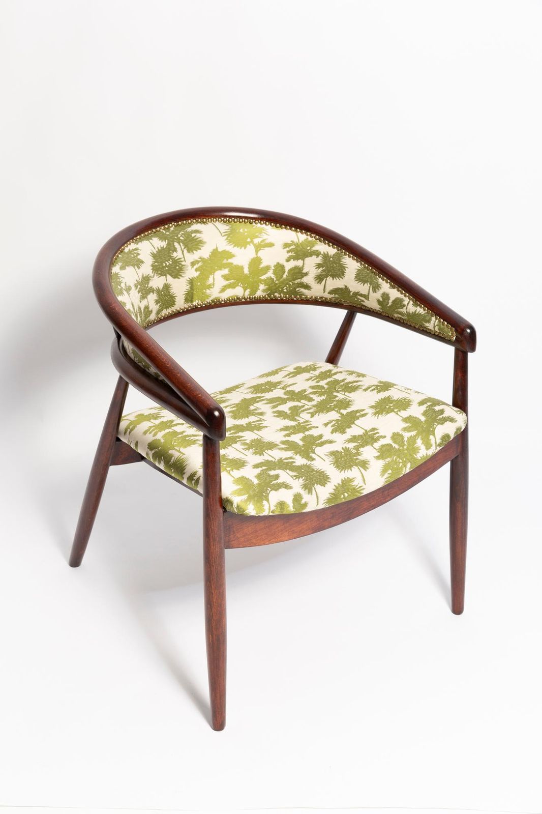 1531.0 Mid Century Radomsko B 3300 Armchair, Be Bop A Lula Jacquard, 1960s, Europe photo