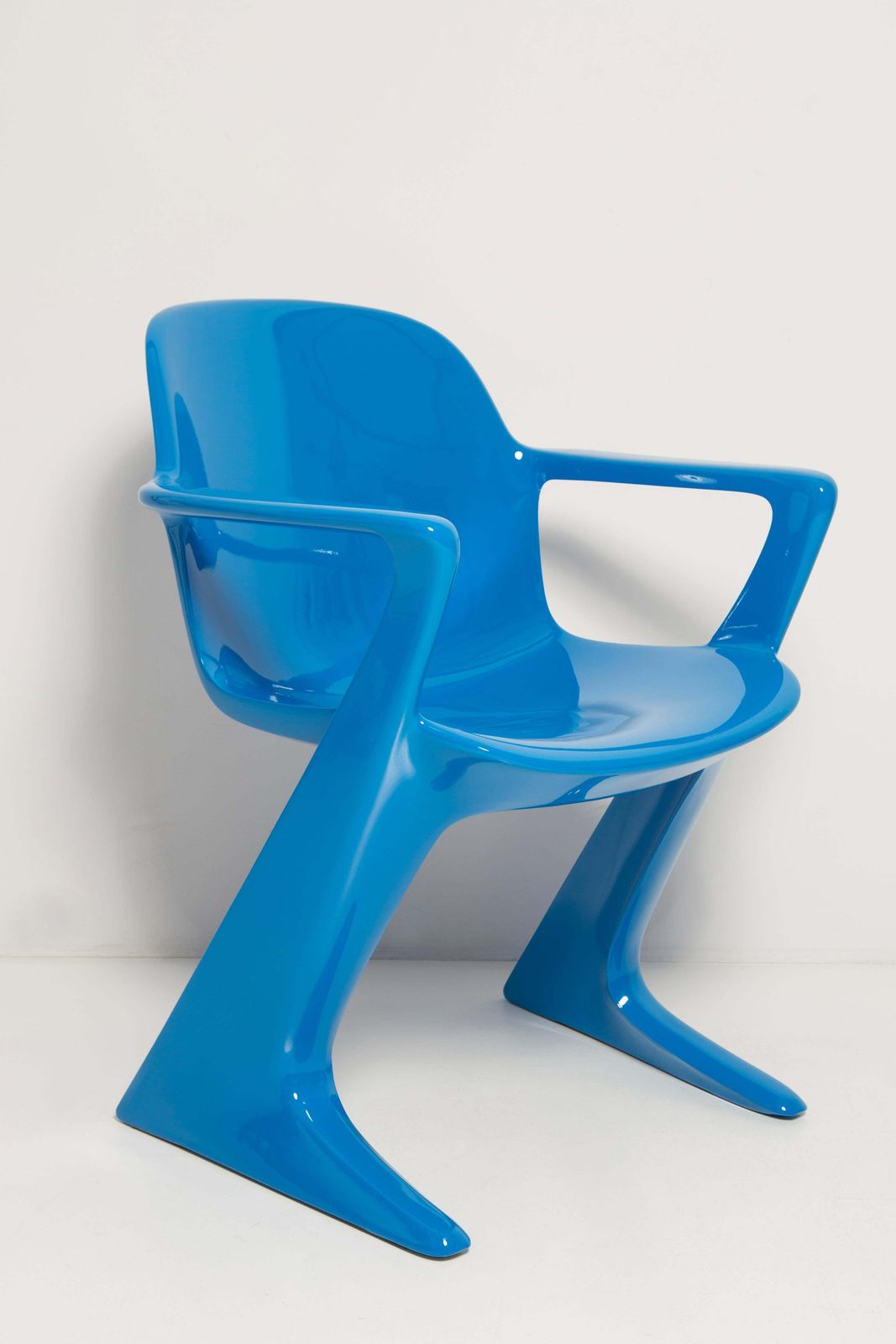 Set Of Two Blue Kangaroo Chairs Designed By Ernst Moeckl, Germany, 1968 photo vinterior
