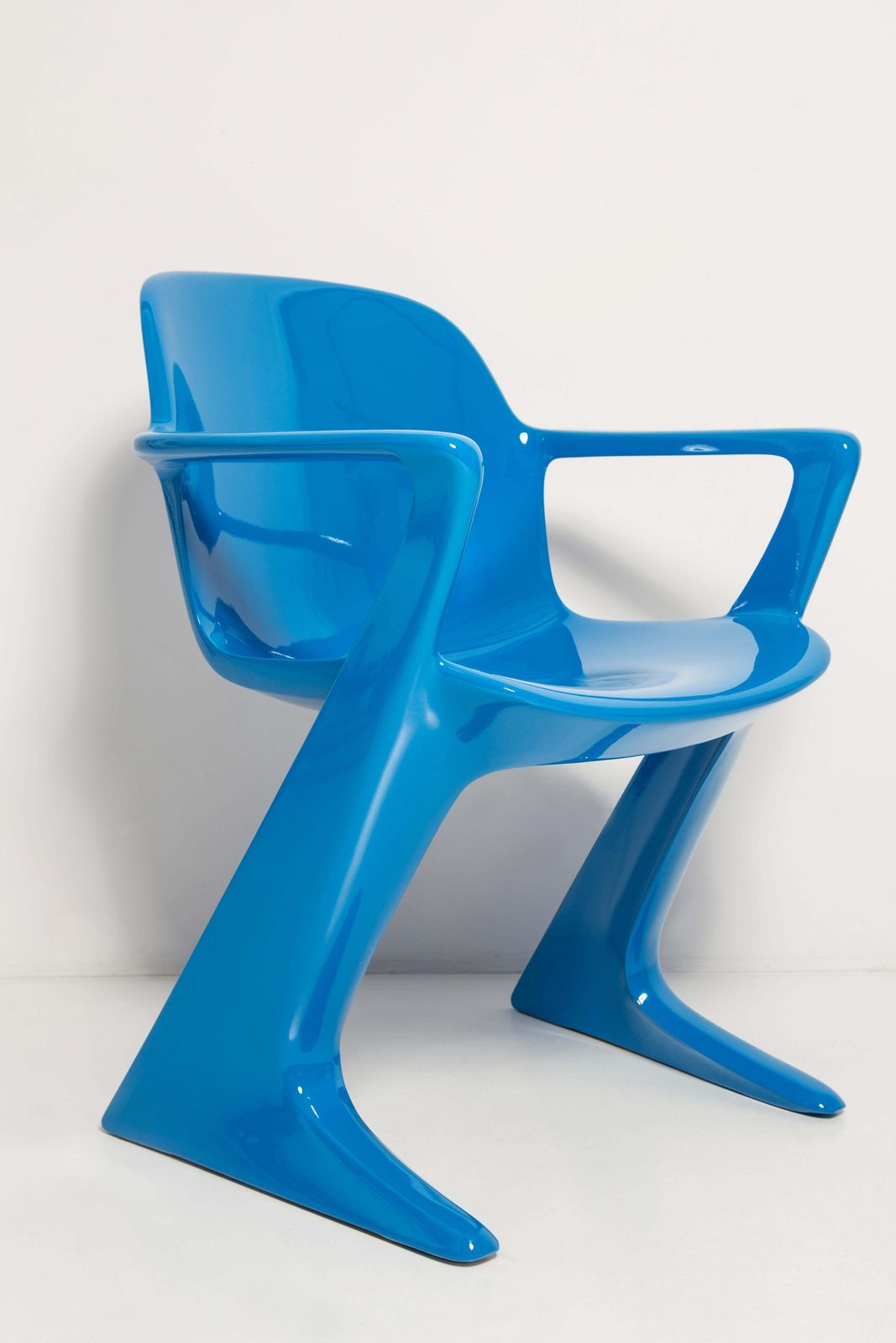 Set Of Two Blue Kangaroo Chairs Designed By Ernst Moeckl, Germany, 1968 photo buy