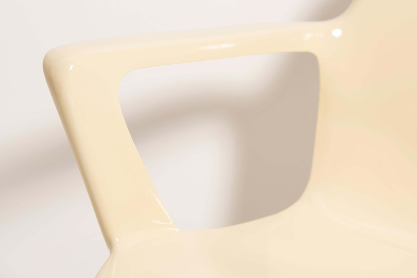 photo for sale Pair Of Mid Century Light Beige Kangaroo Chairs, Ernst Moeckl, Germany, 1968