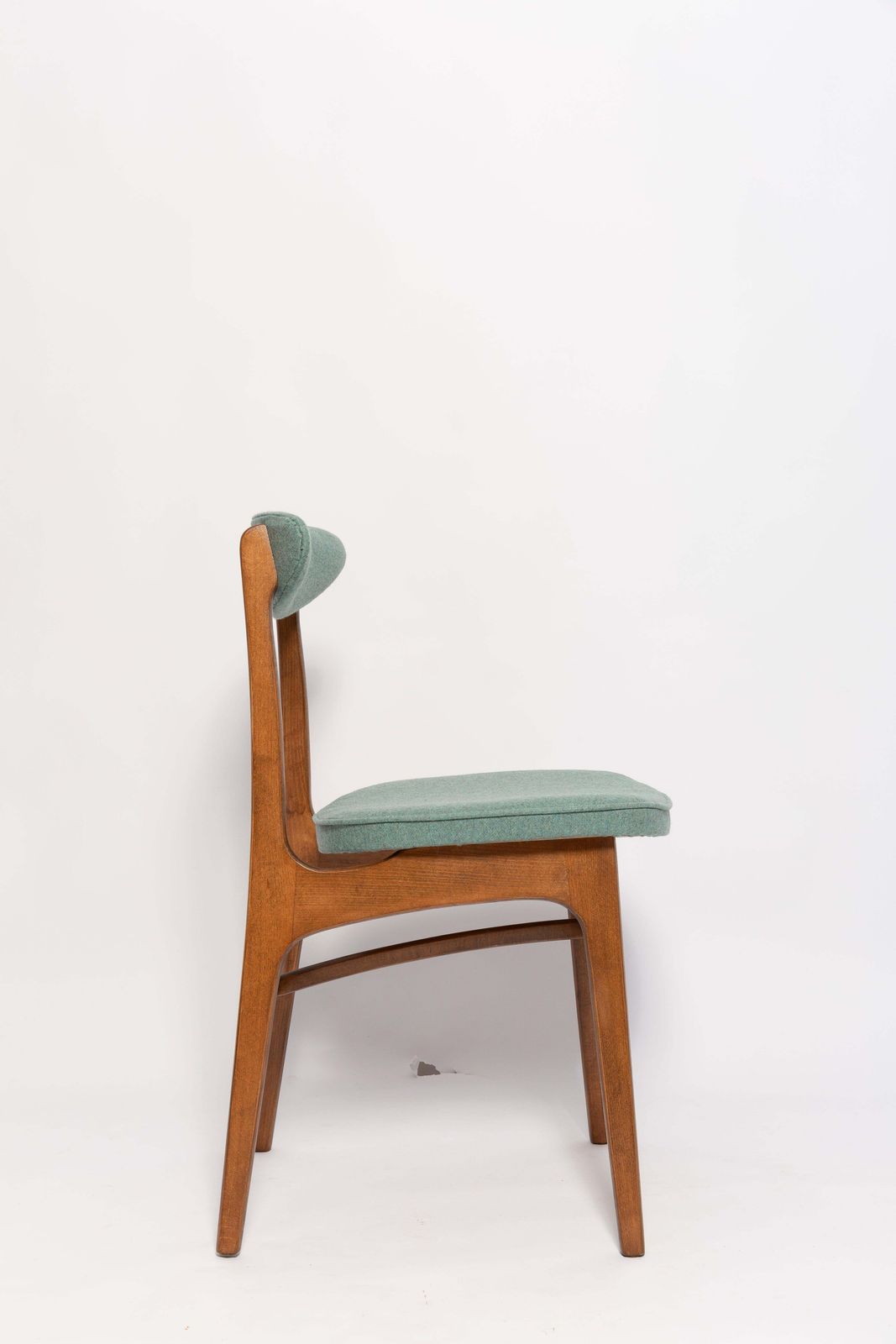 Set Of Eight Mid Century Green Wool Chairs, Rajmund Halas, Europe, 1960s photo 3403.0