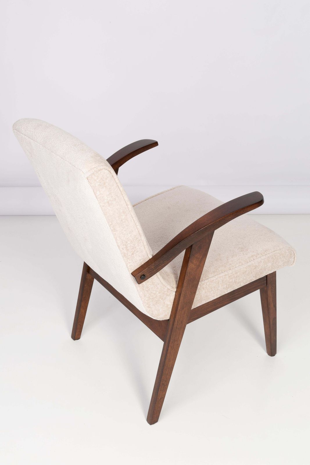 Six 20th Century Vintage Light Cream Armchairs By Mieczyslaw Puchala, 1960s photo Furniture