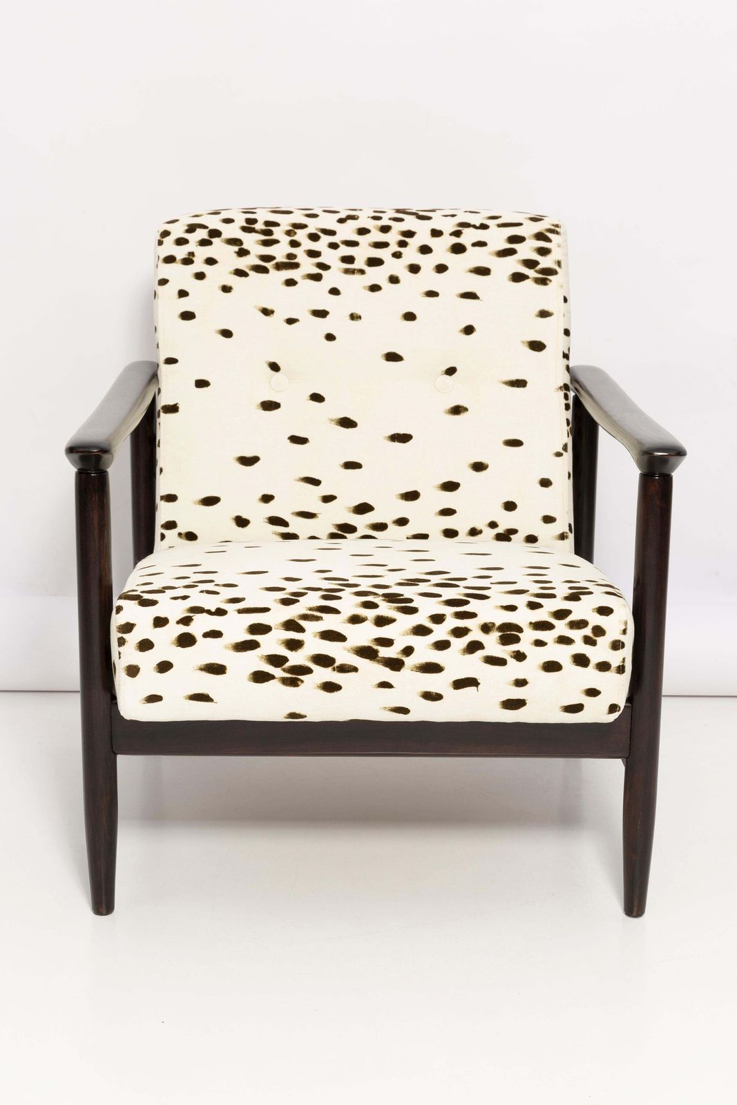 Mid Century Pattern Velvet Dalmatian Armchair, By Edmund Homa, Europe, 1960s photo buy