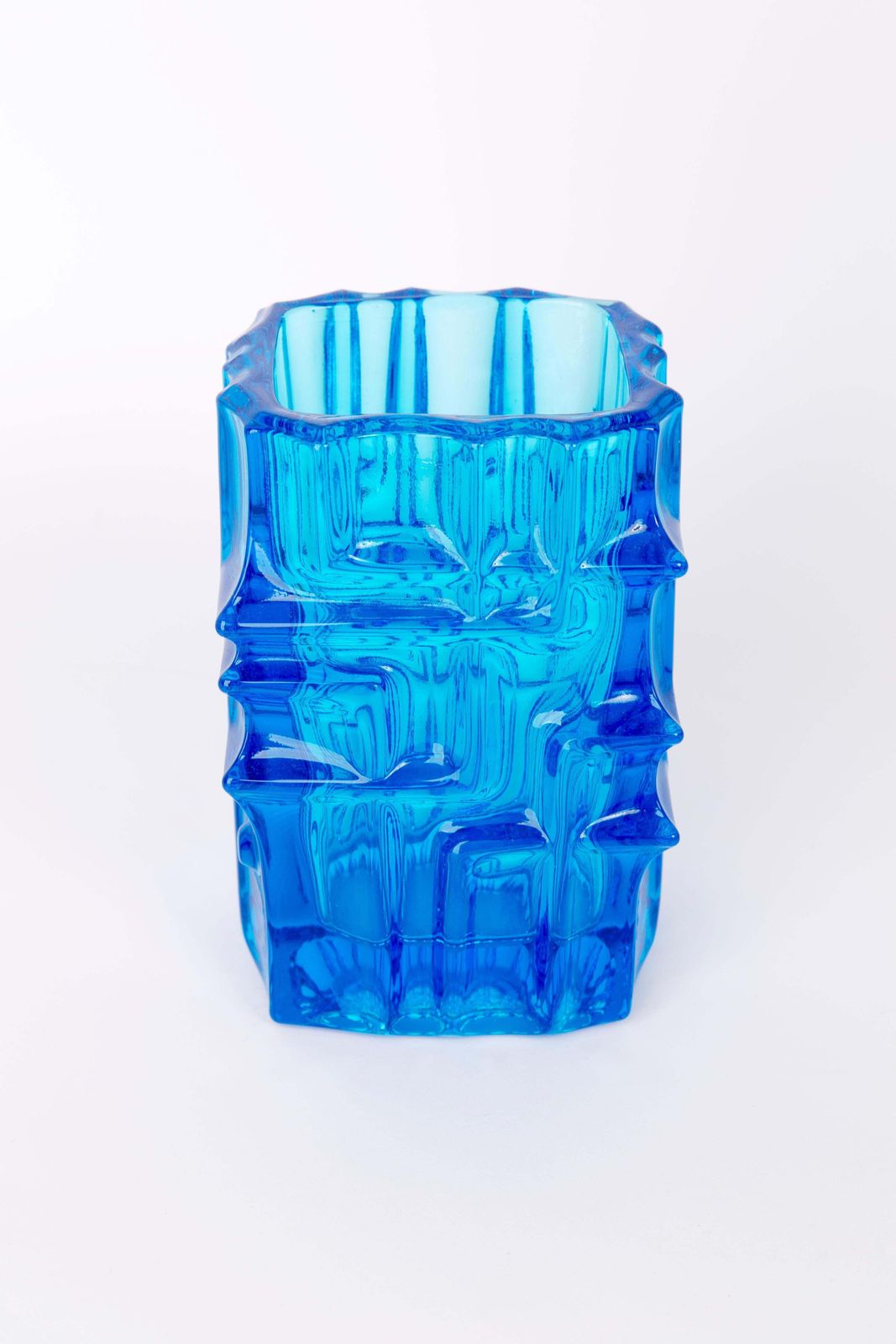 Blue Vase By Vladislav Urban For Sklo Union, 20th Century, Europe, 1960s photo Home Decor