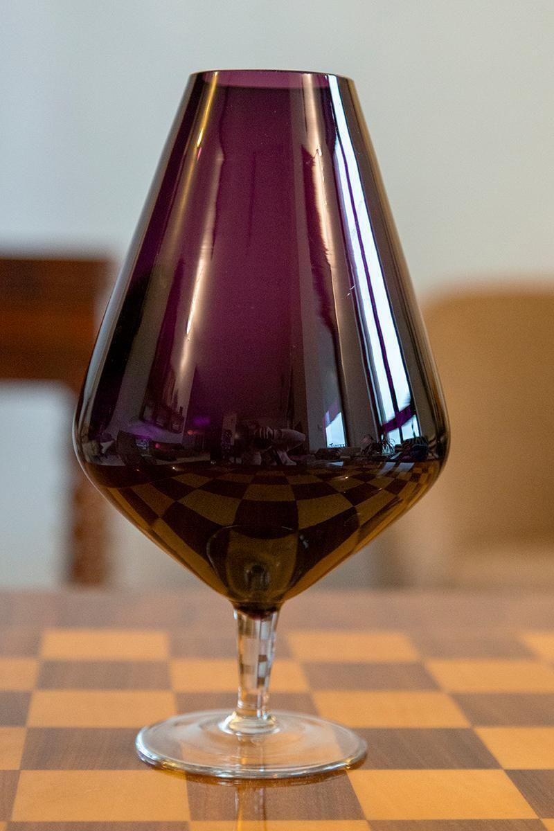 Mid Century Vintage Purple Vase, Europe, 1960s photo Home Decor
