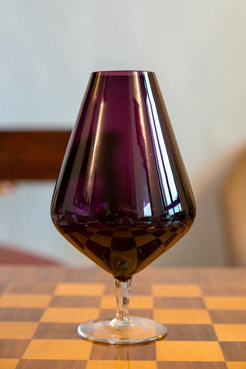 Mid Century Vintage Purple Vase, Europe, 1960s photo 102.0