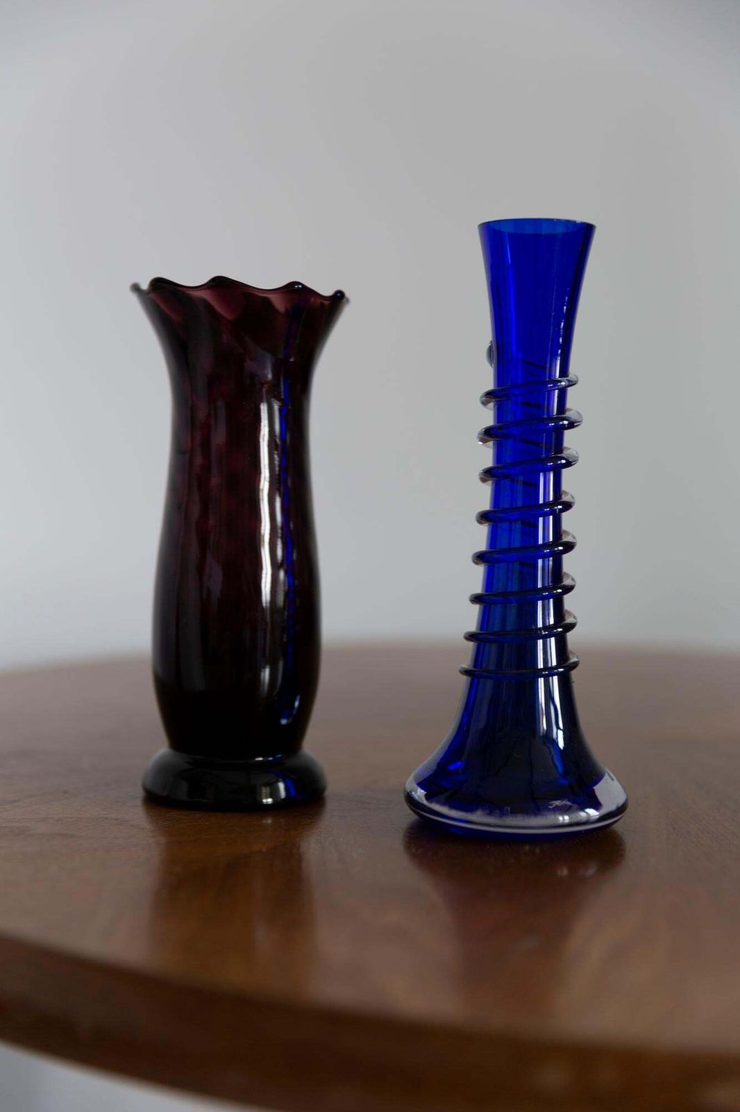 Small Midcentury Ultramarine Blue Vase, Europe, 1960s photo 77.0