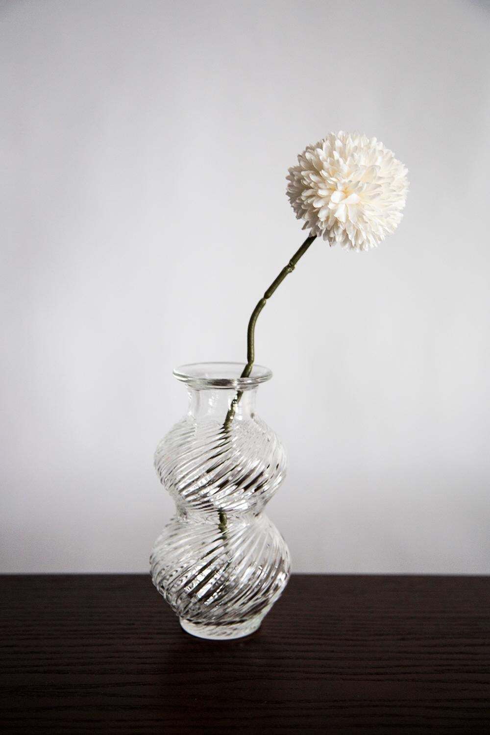 Mid Century Vintage Transparent Art Glass Small Vase, Italy, 1960s photo furniture