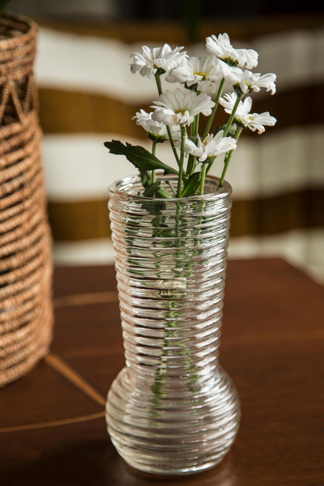 Midcentury Vintage Transparent Vase, Europe, 1960s photo for sale