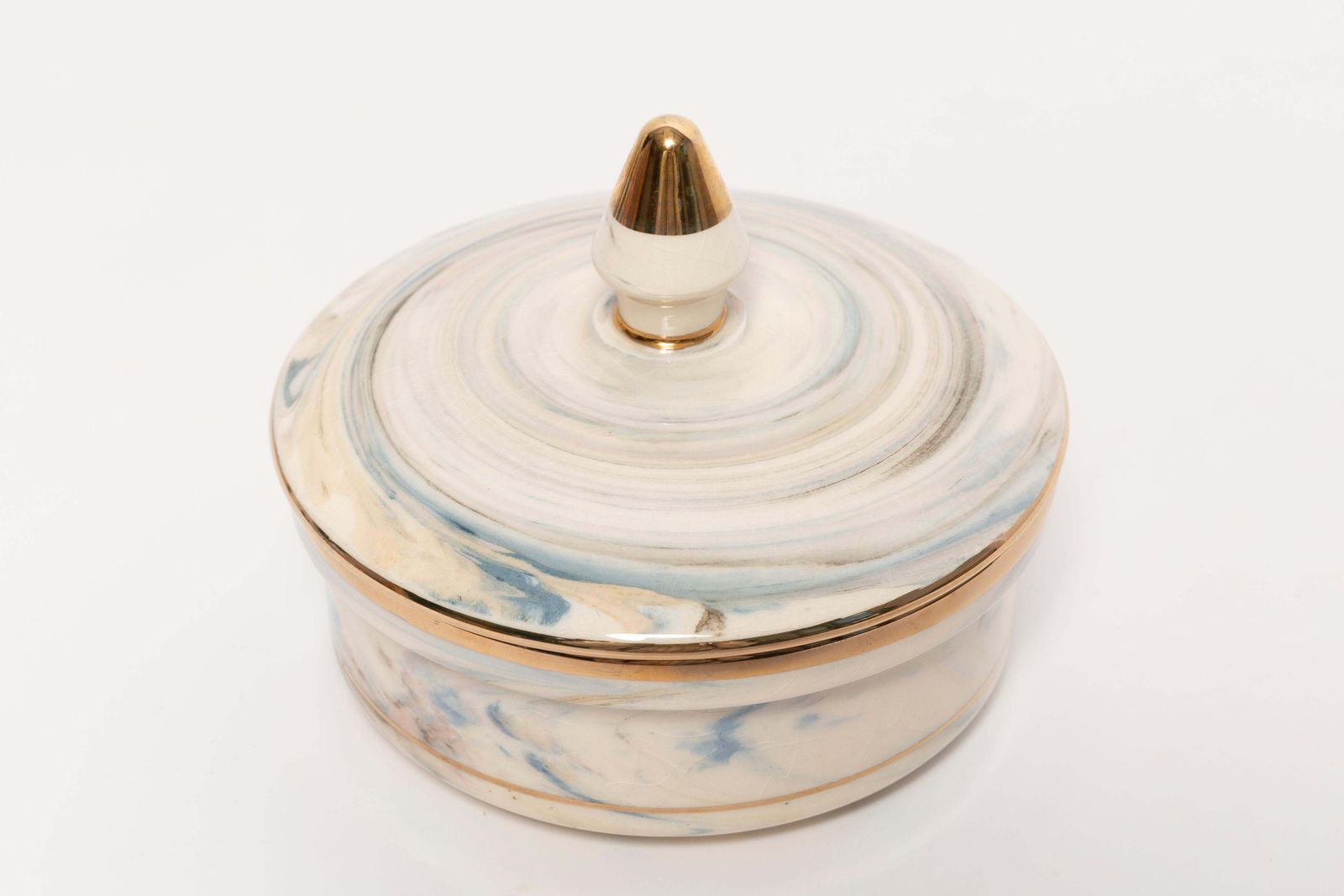 photo furniture Small Ceramic Vase For Candy Or Jewelry Box, 20th Century, Europe, 1960s